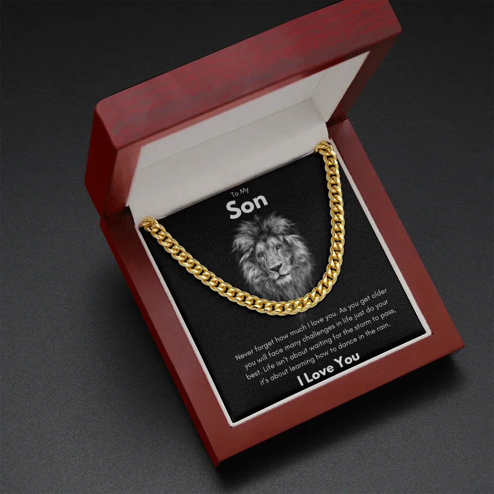 To My Son - Cuban Link Chain