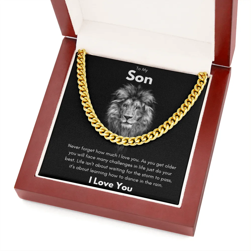 To My Son - Cuban Link Chain