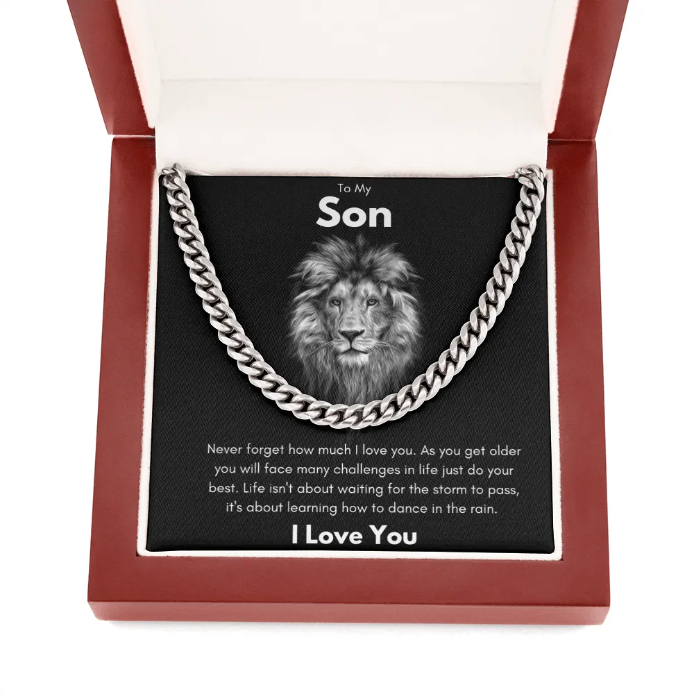 To My Son - Cuban Link Chain