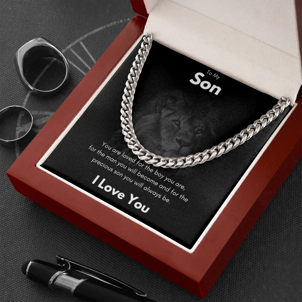 To My Son - Cuban Link Chain