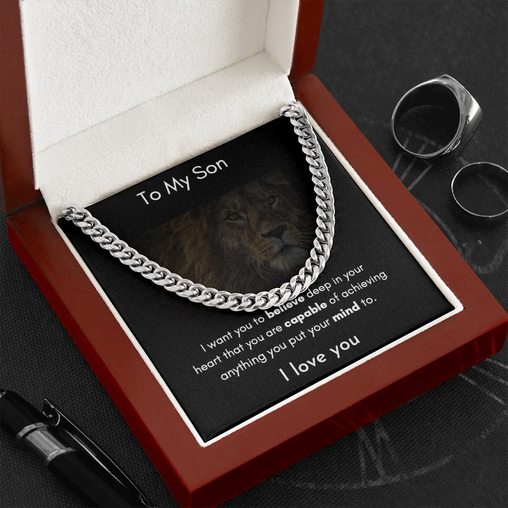 To My Son - Cuban Link Chain