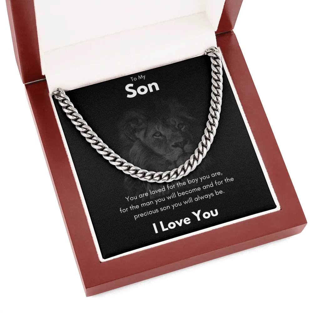 To My Son - Cuban Link Chain