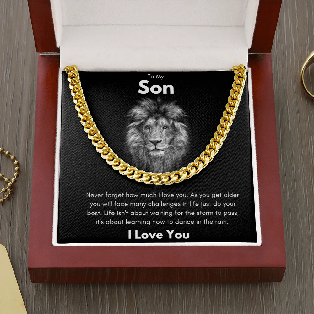 To My Son - Cuban Link Chain