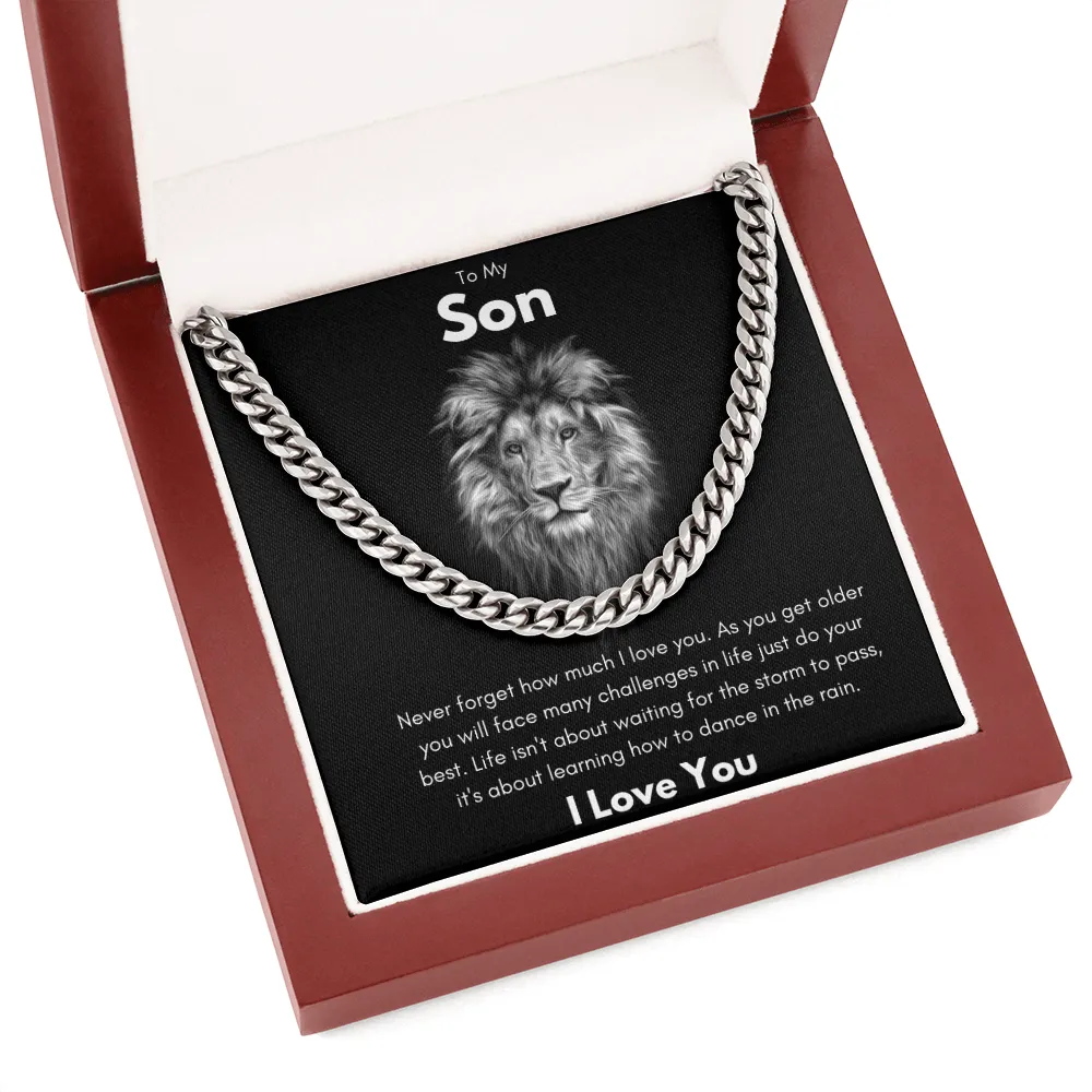 To My Son - Cuban Link Chain