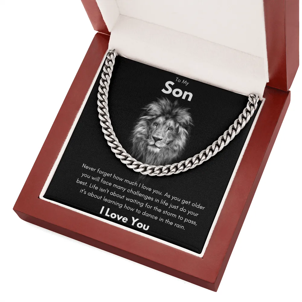 To My Son - Cuban Link Chain