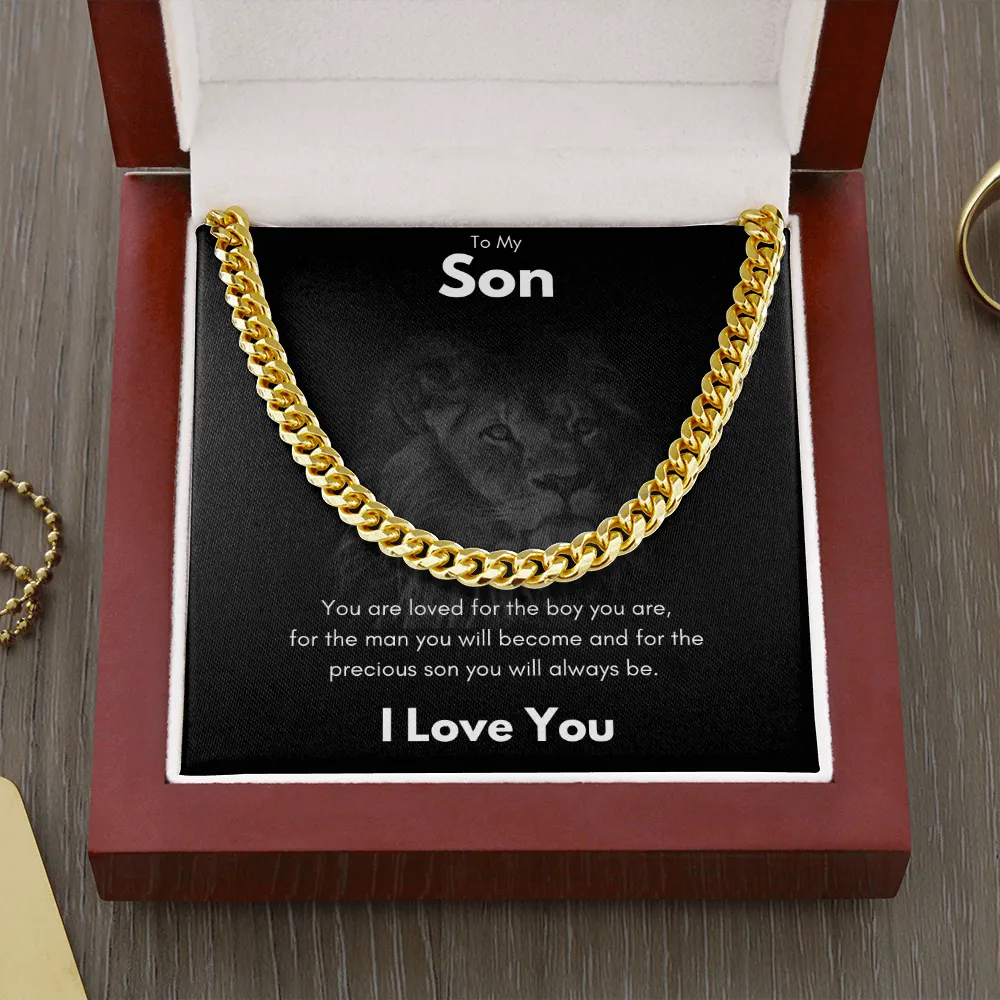 To My Son - Cuban Link Chain