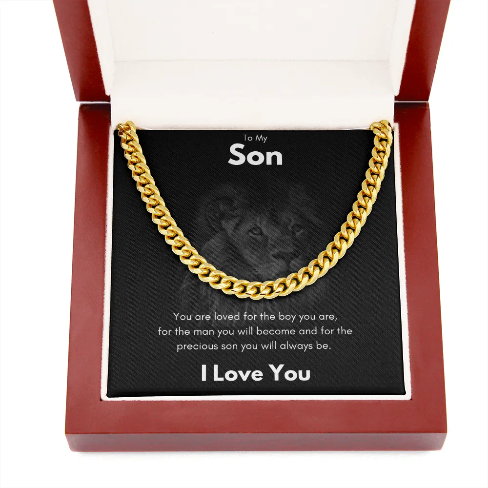 To My Son - Cuban Link Chain
