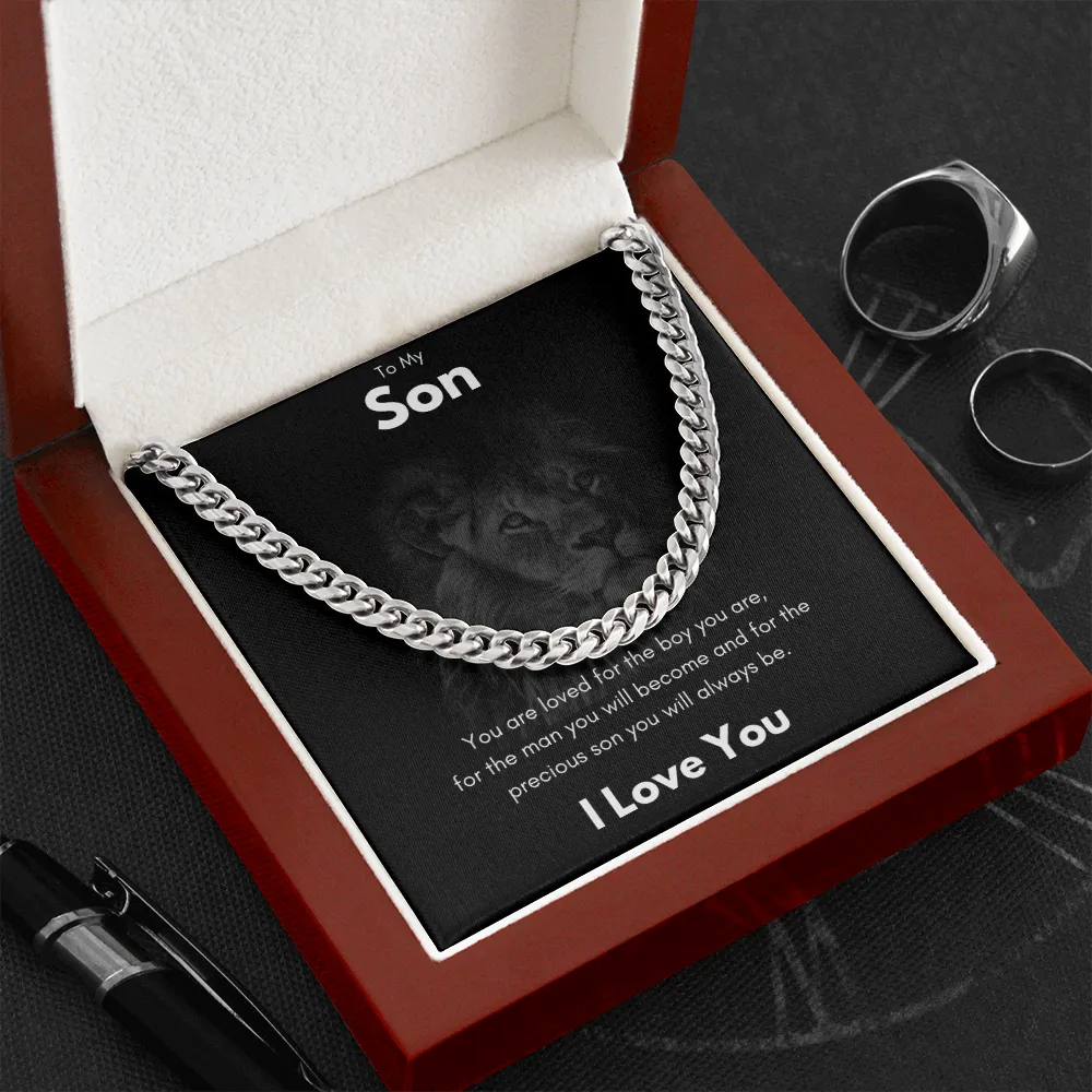 To My Son - Cuban Link Chain