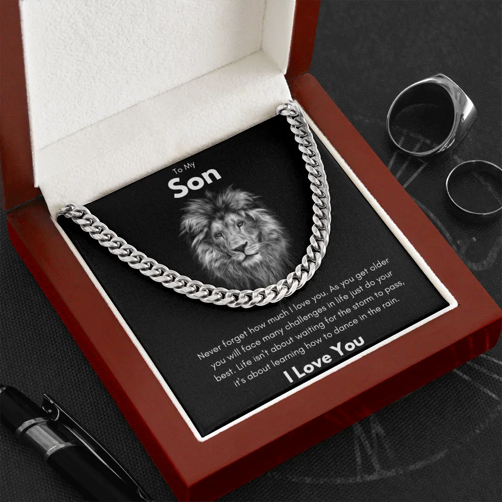 To My Son - Cuban Link Chain
