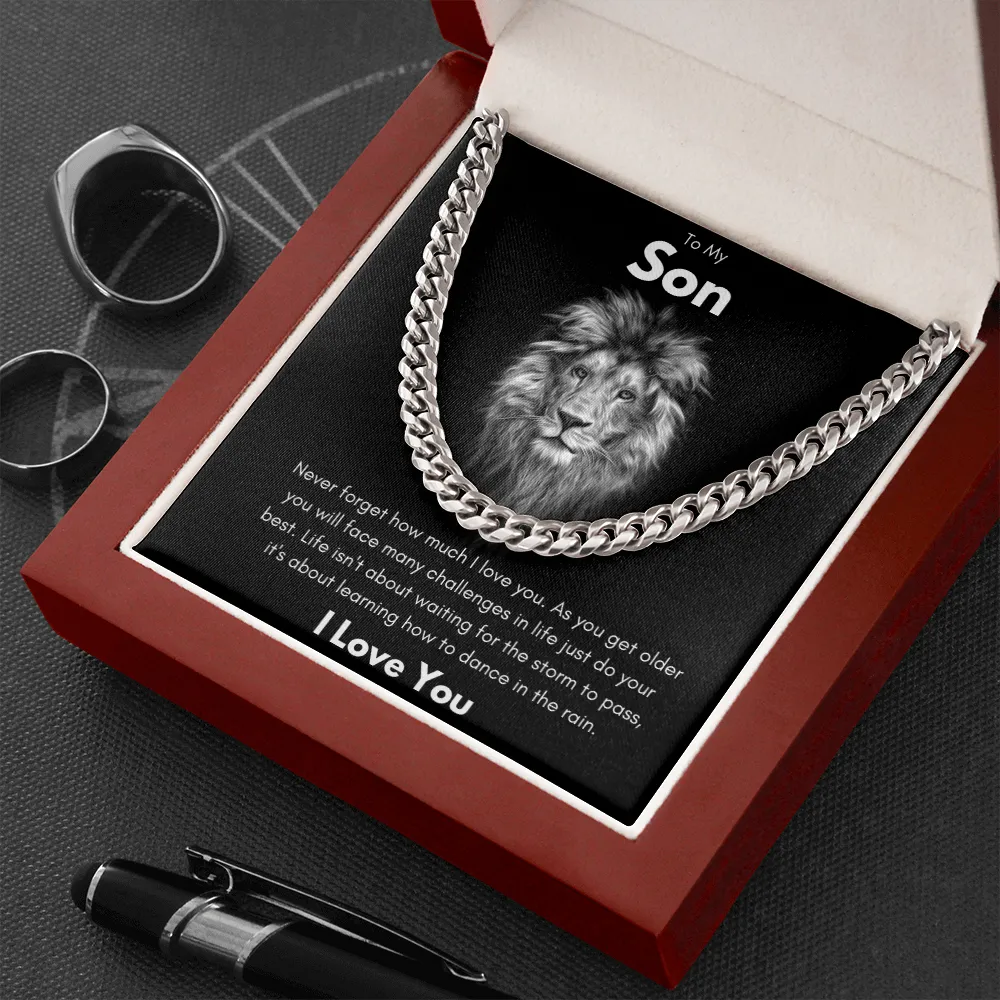 To My Son - Cuban Link Chain