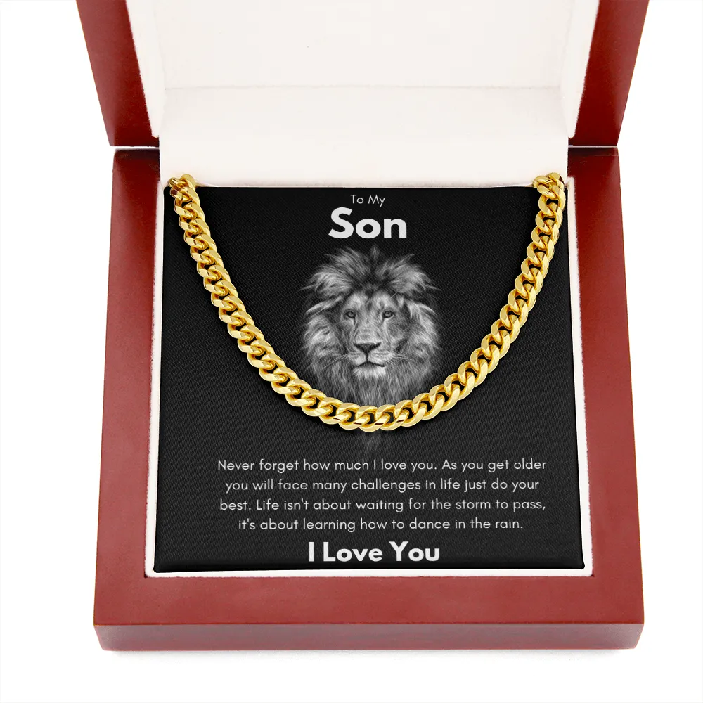To My Son - Cuban Link Chain