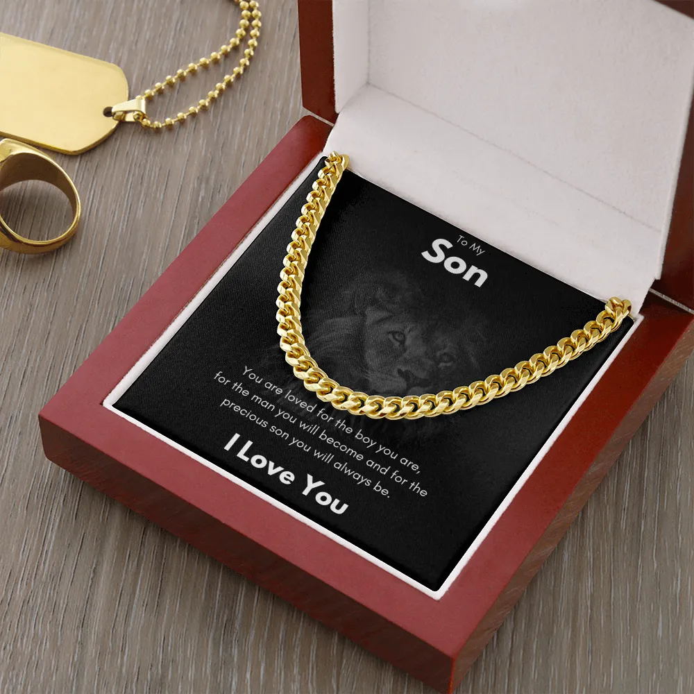 To My Son - Cuban Link Chain