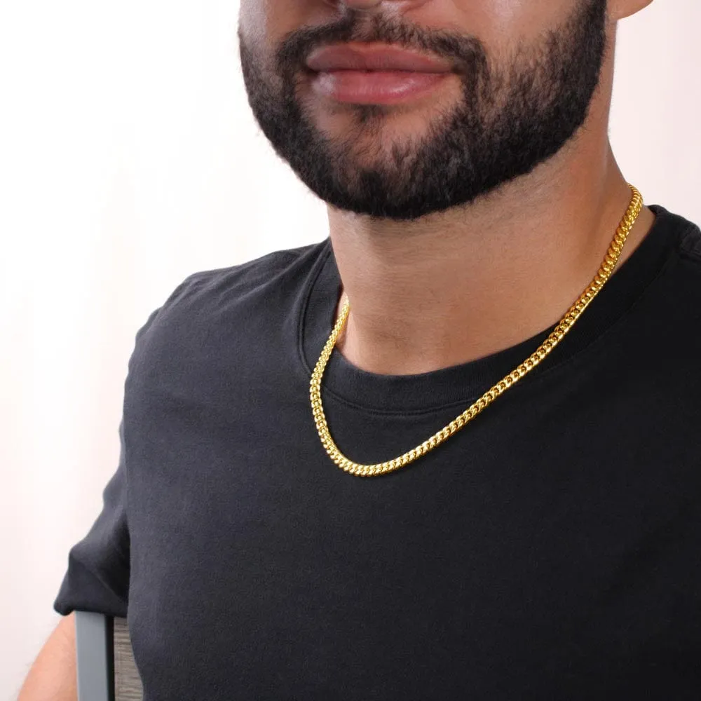 To My Son Love Dad God Is For You Chain Necklace