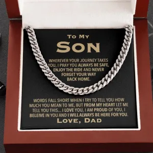 To My Son Love Dad