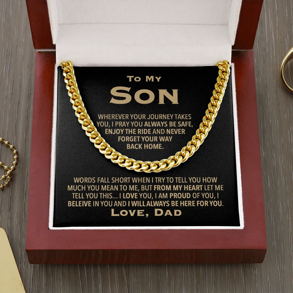 To My Son Love Dad