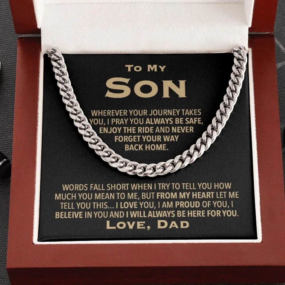 To My Son Love Dad