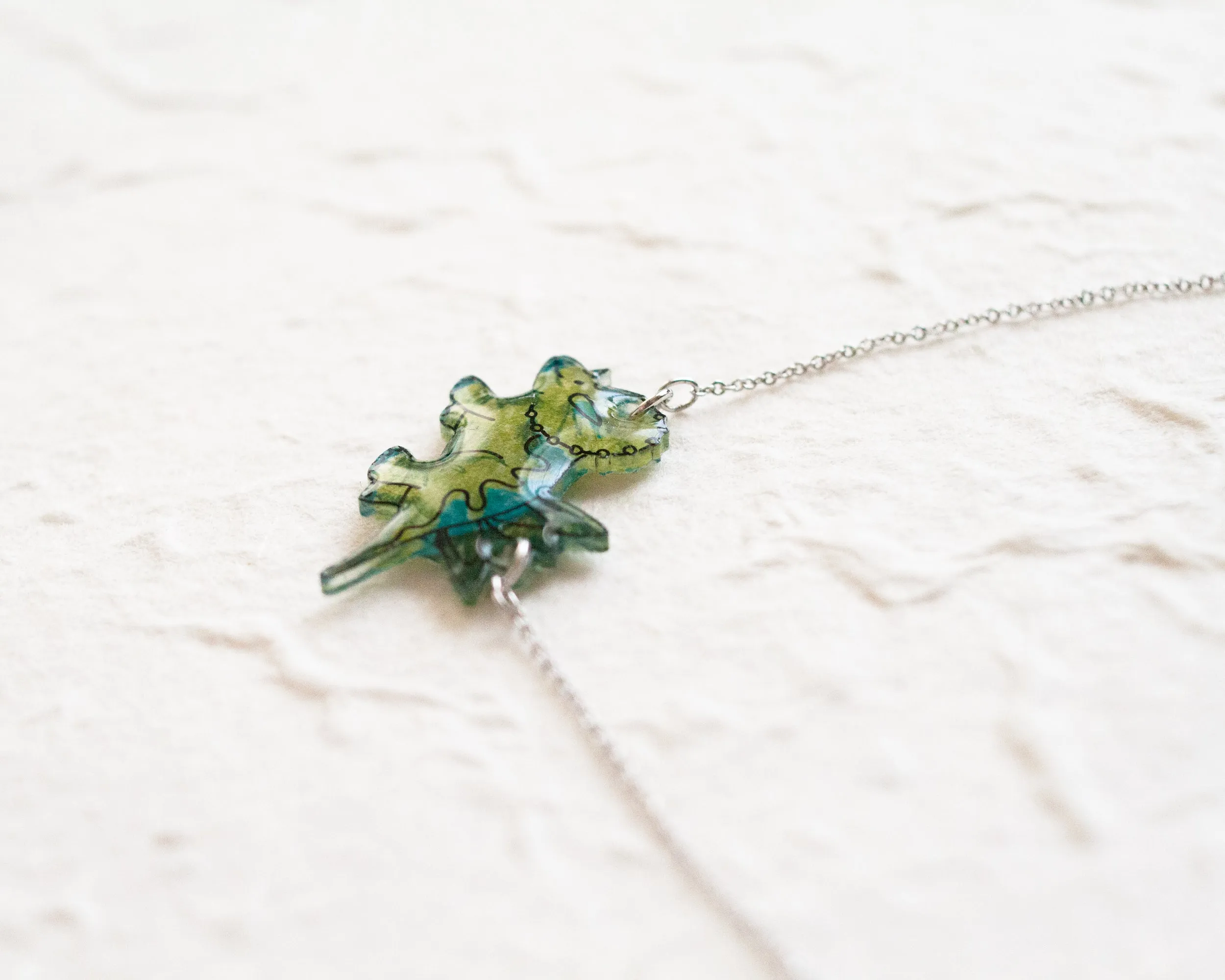 Triceratops Dinosaur Pendant Necklace