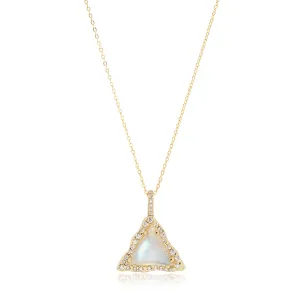 Trilight Moonstone Necklace