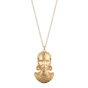 Turkana Gold Maasai Pendant Necklace