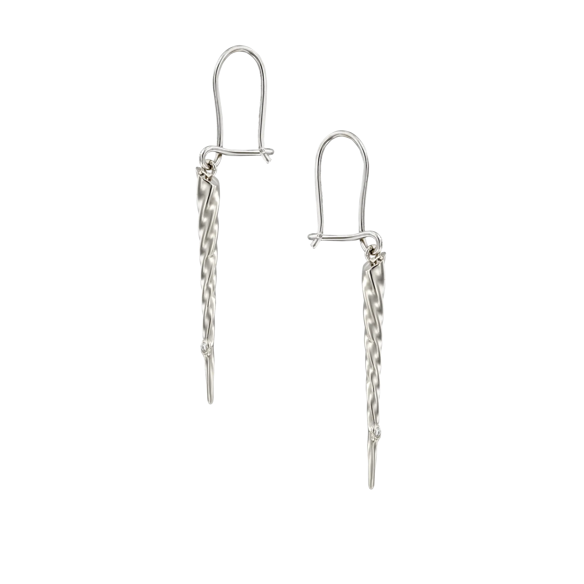 Unicorn Earrings White Gold