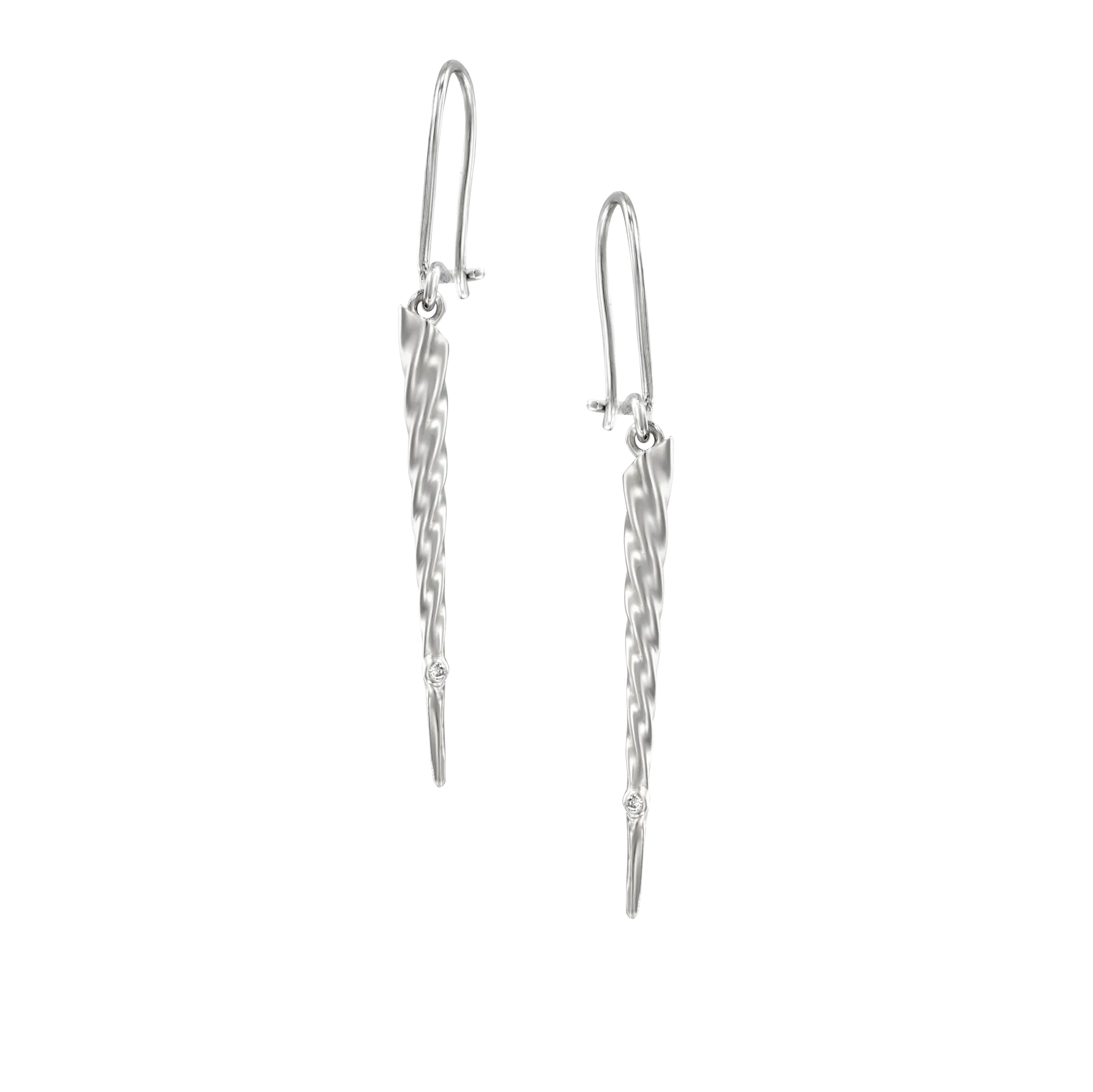 Unicorn Earrings White Gold