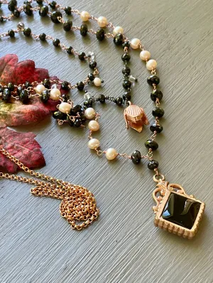 Victorian Watch Fob Necklace