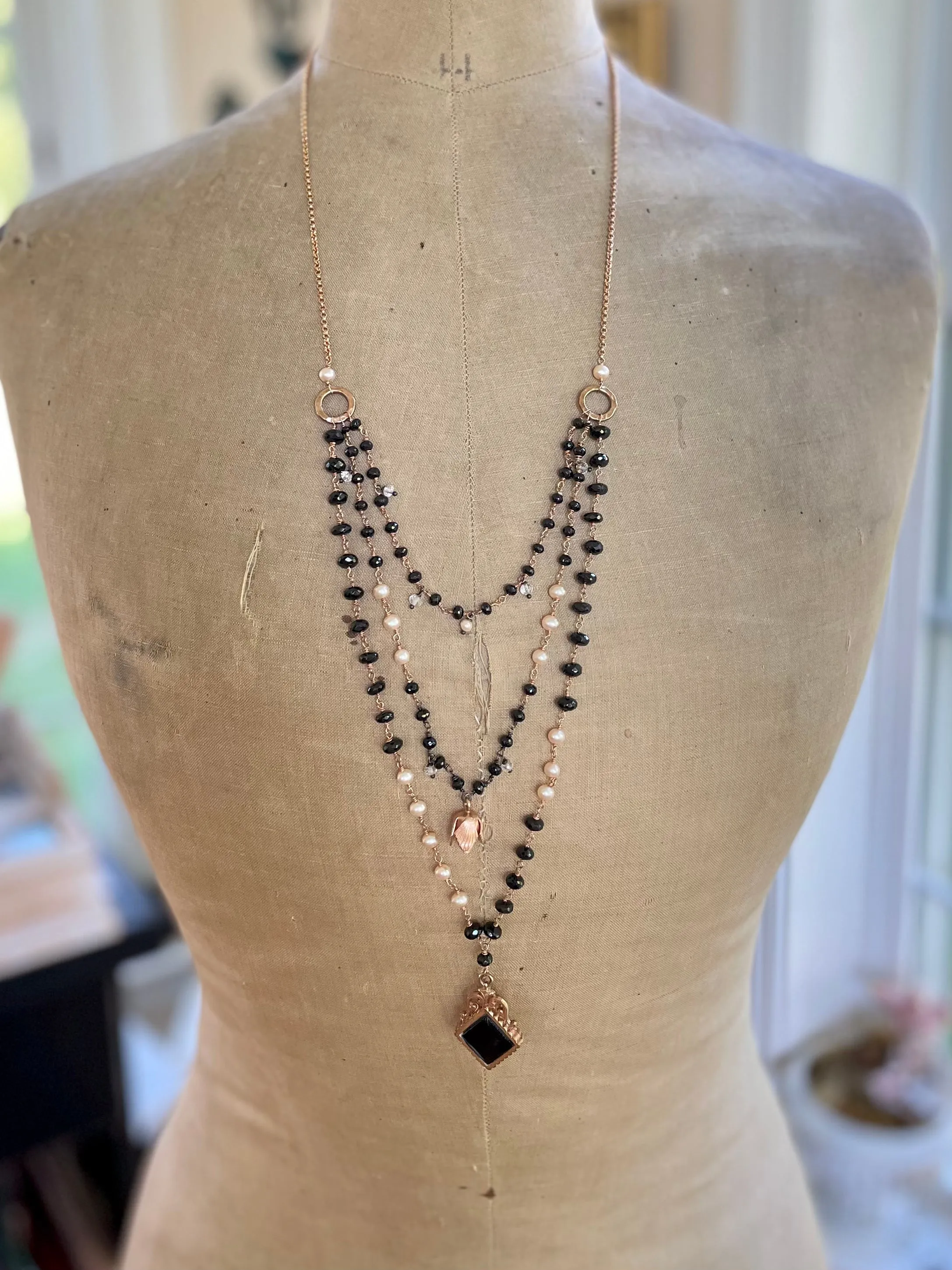 Victorian Watch Fob Necklace