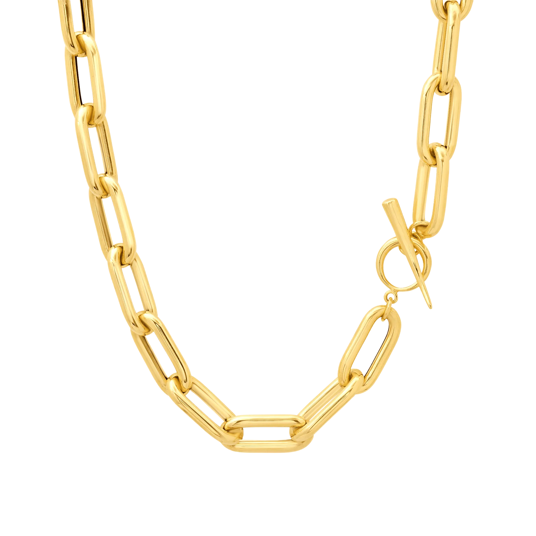 Way Chain Necklace with Tusk Clasp