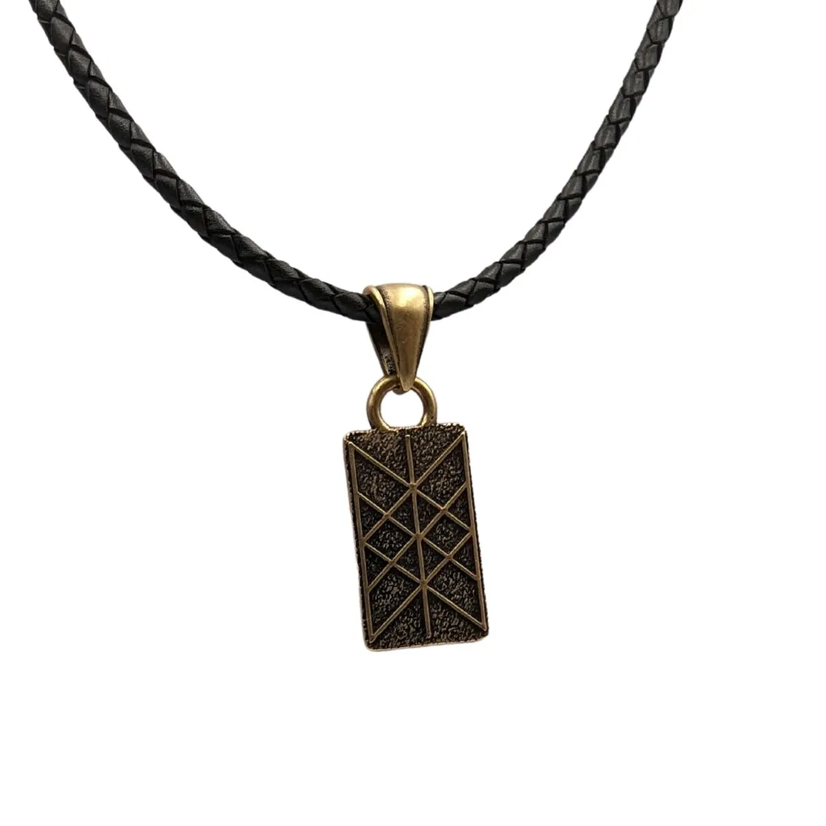 Web of Wyrd bronze pendant