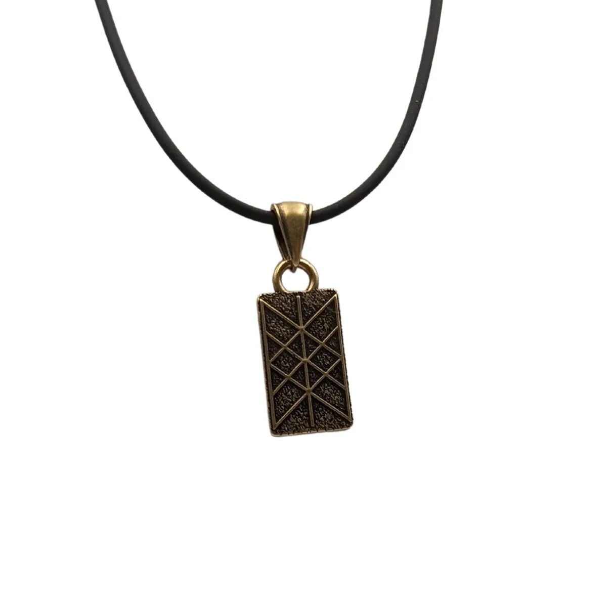 Web of Wyrd bronze pendant