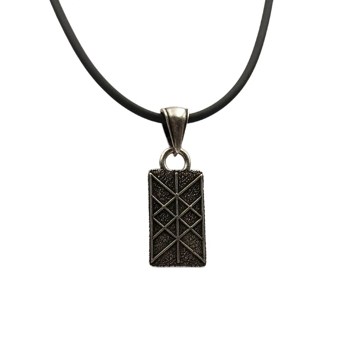 Web of Wyrd bronze pendant