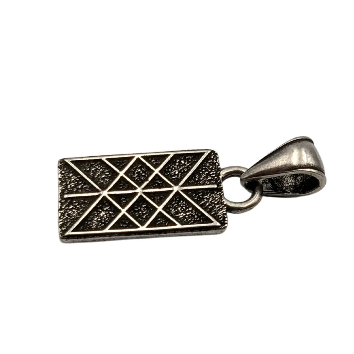 Web of Wyrd bronze pendant