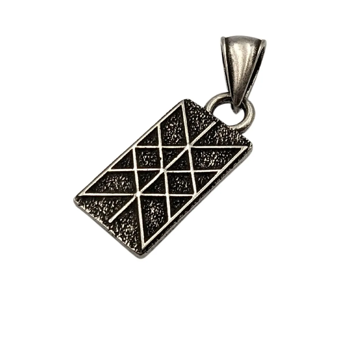 Web of Wyrd bronze pendant