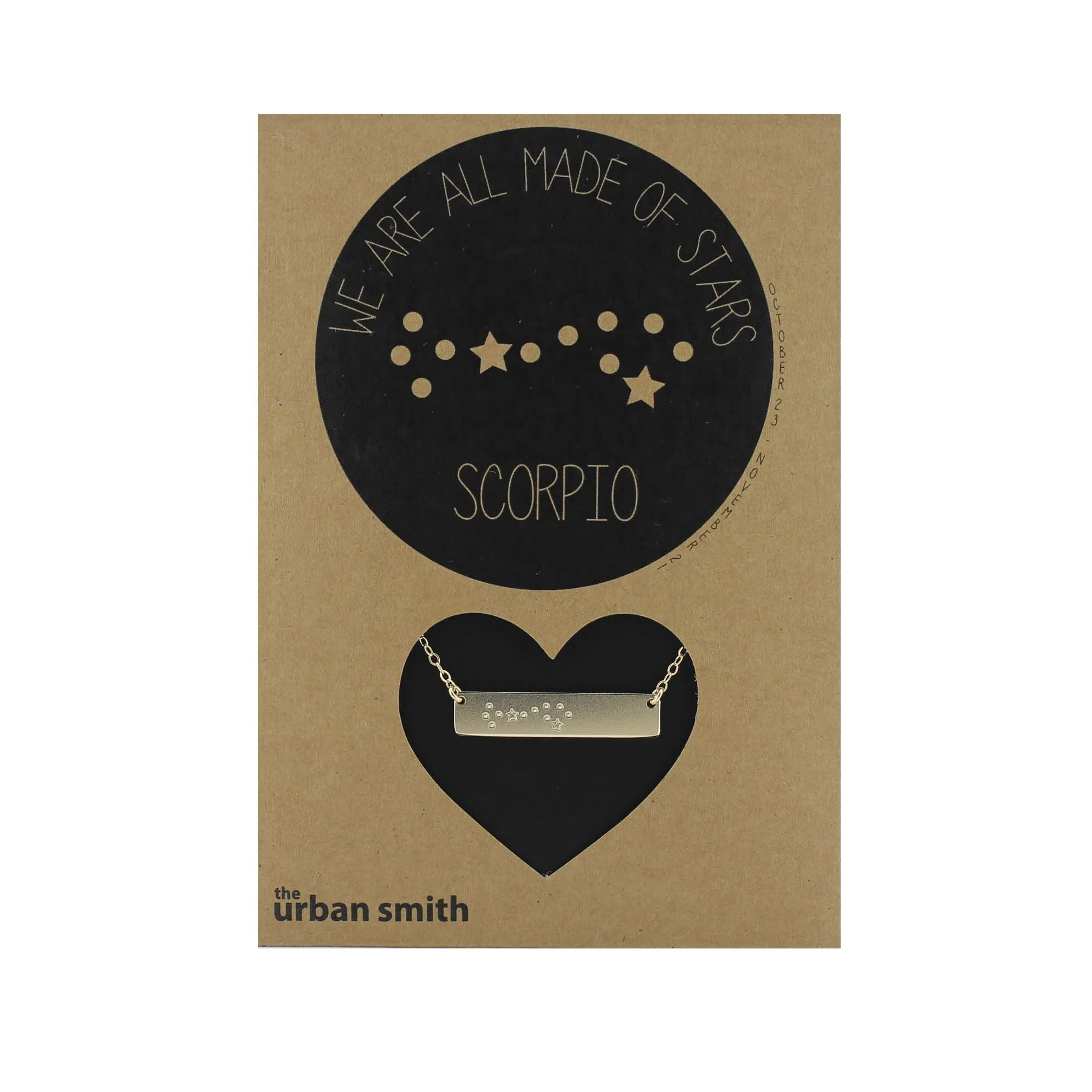 WHOLESALE - WE ARE ALL MADE OF STARS CONSTELLATION NECKLACE - SCORPIO