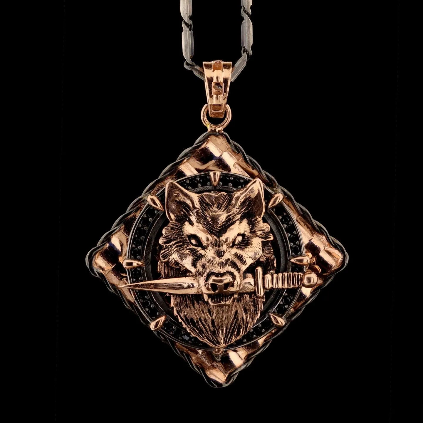Wolf And Sword Necklace