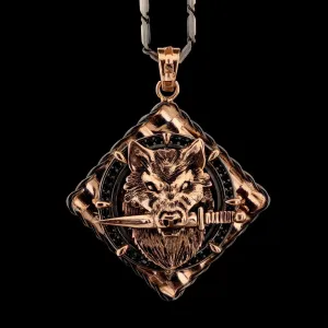 Wolf And Sword Necklace