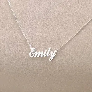 Womens personalised name necklace