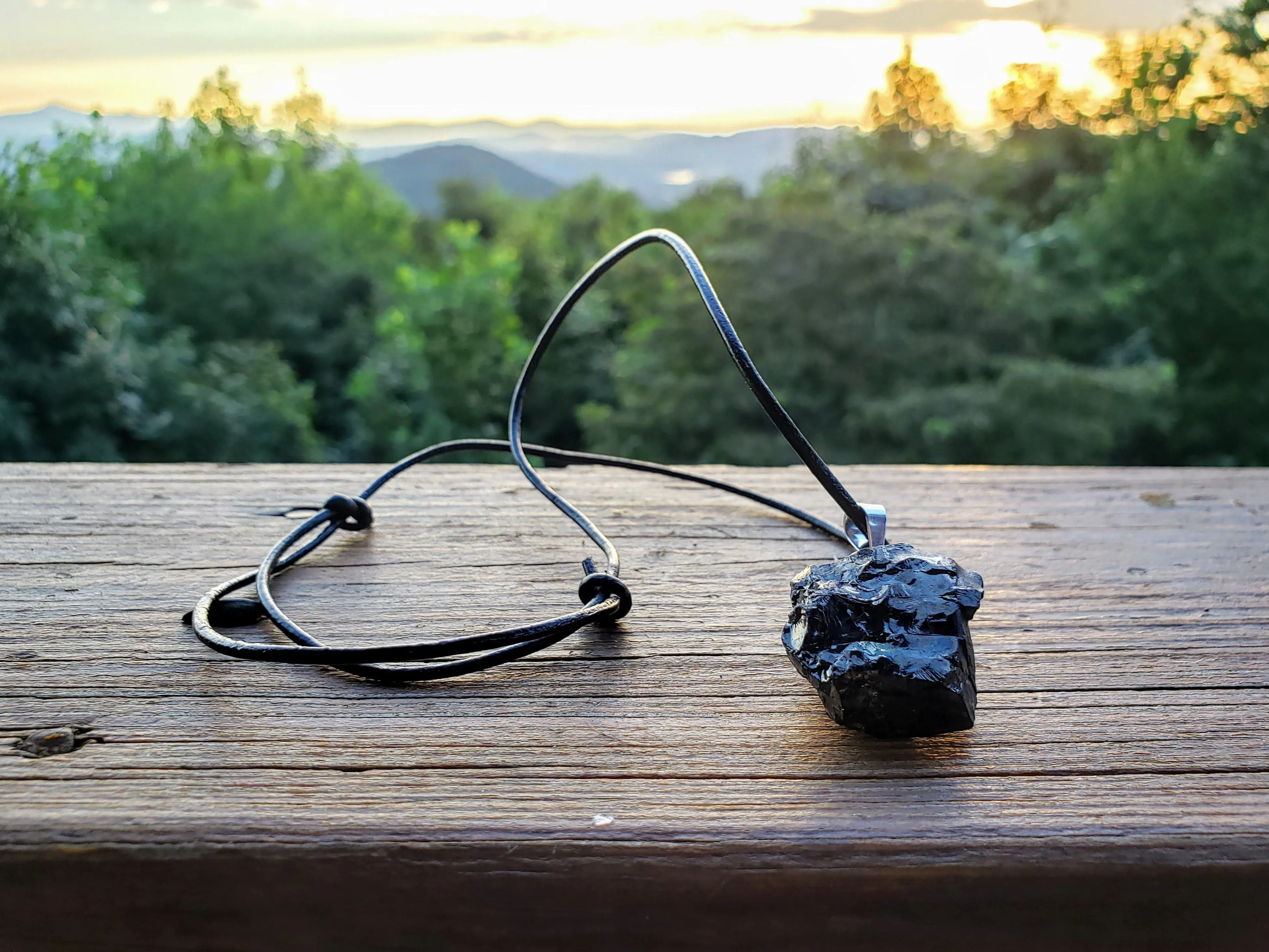 XLarge Elite Noble Raw Shungite Pendant Necklace (7-14 grams)