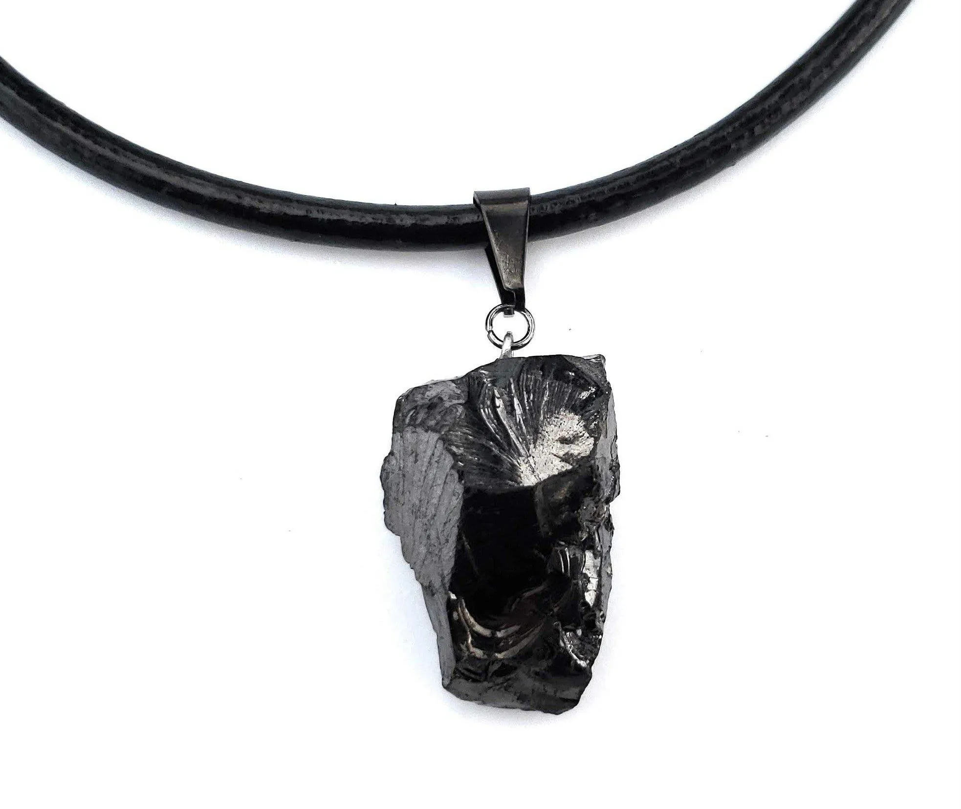XLarge Elite Noble Raw Shungite Pendant Necklace (7-14 grams)