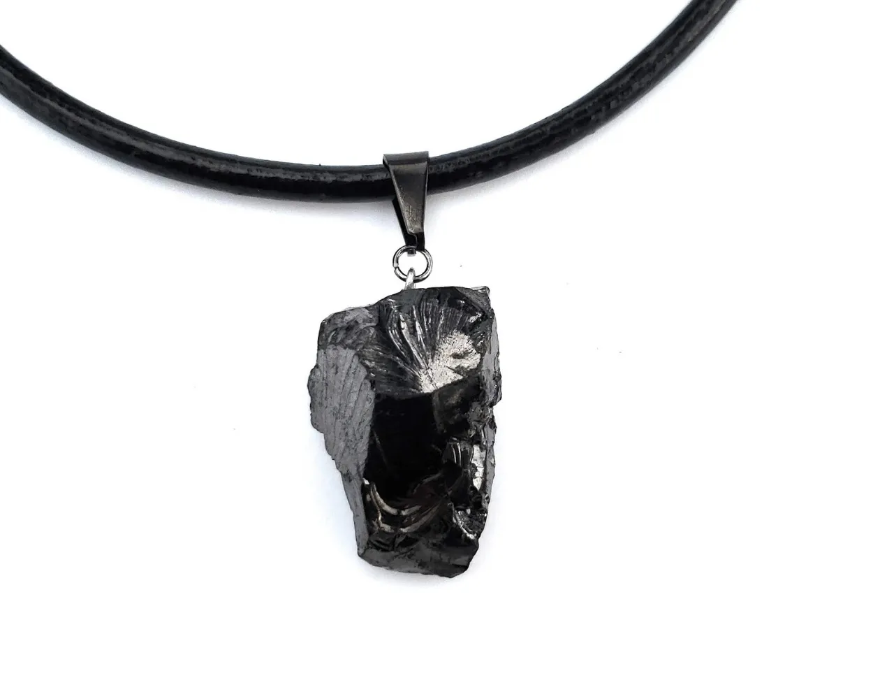 XLarge Elite Noble Raw Shungite Pendant Necklace (7-14 grams)