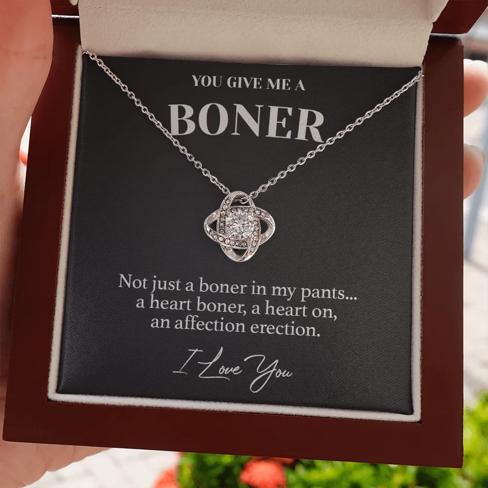 You Give me a Heart Boner - Hilarious Luxury Necklace
