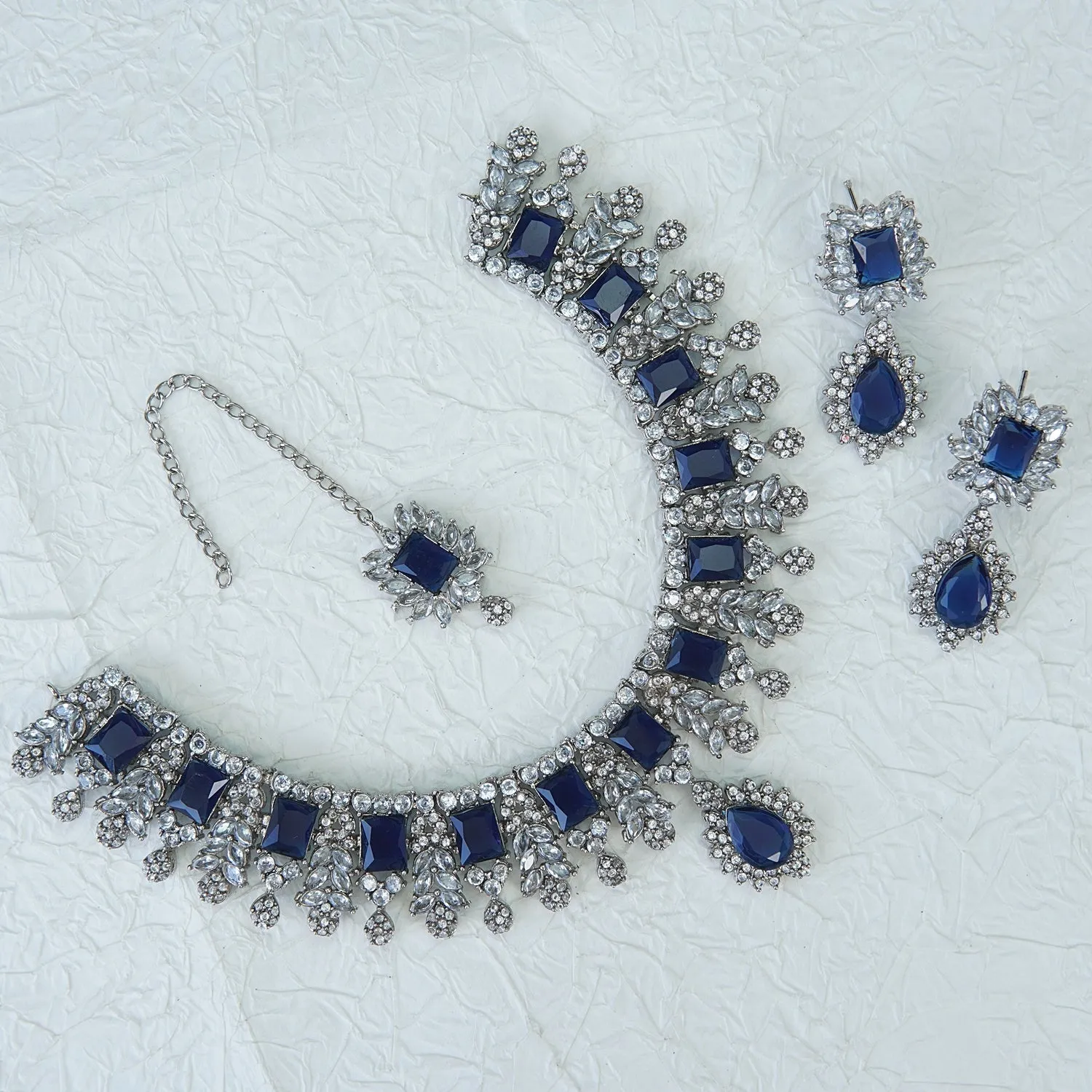Zirconia Zevar Necklace Set