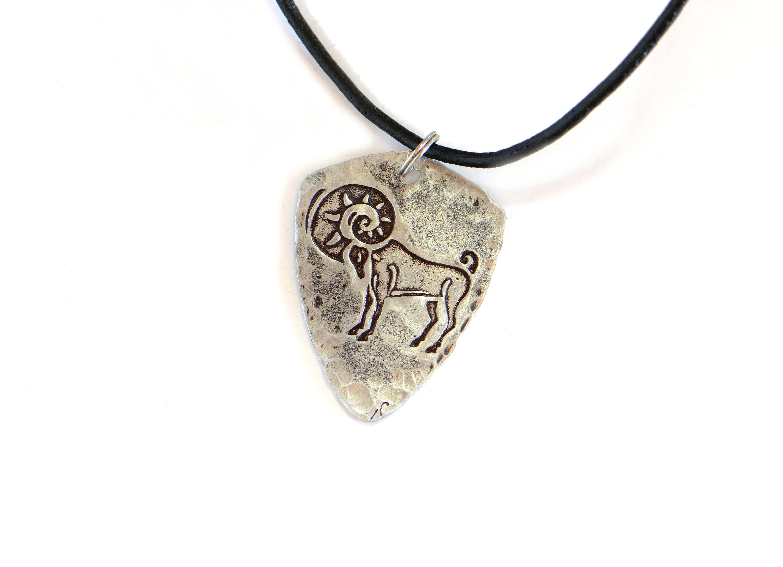 Zodiac sign sterling silver necklace - Aries as shown but can be customized to any astrology signs