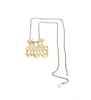 Zoomorphic Bear Head Necklace
