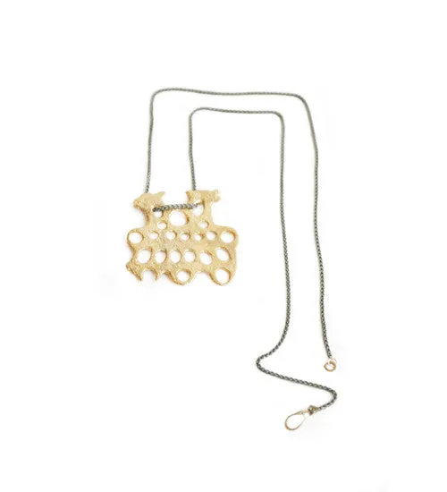 Zoomorphic Bear Head Necklace